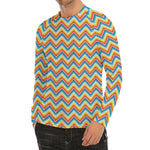 Geometric Native American Pattern Print Men's Long Sleeve Rash Guard