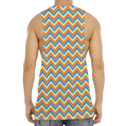 Geometric Native American Pattern Print Men's Muscle Tank Top