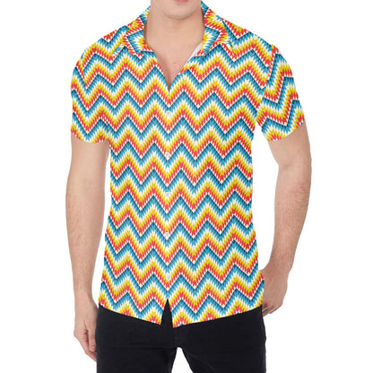 Geometric Native American Pattern Print Men's Shirt