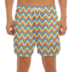 Geometric Native American Pattern Print Men's Split Running Shorts