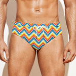 Geometric Native American Pattern Print Men's Swim Briefs