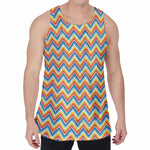Geometric Native American Pattern Print Men's Velvet Tank Top