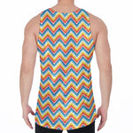 Geometric Native American Pattern Print Men's Velvet Tank Top