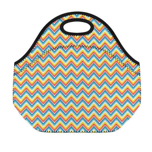 Geometric Native American Pattern Print Neoprene Lunch Bag