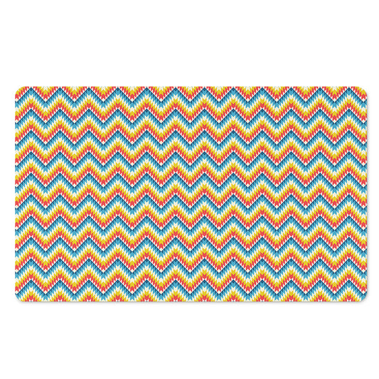 Geometric Native American Pattern Print Polyester Doormat