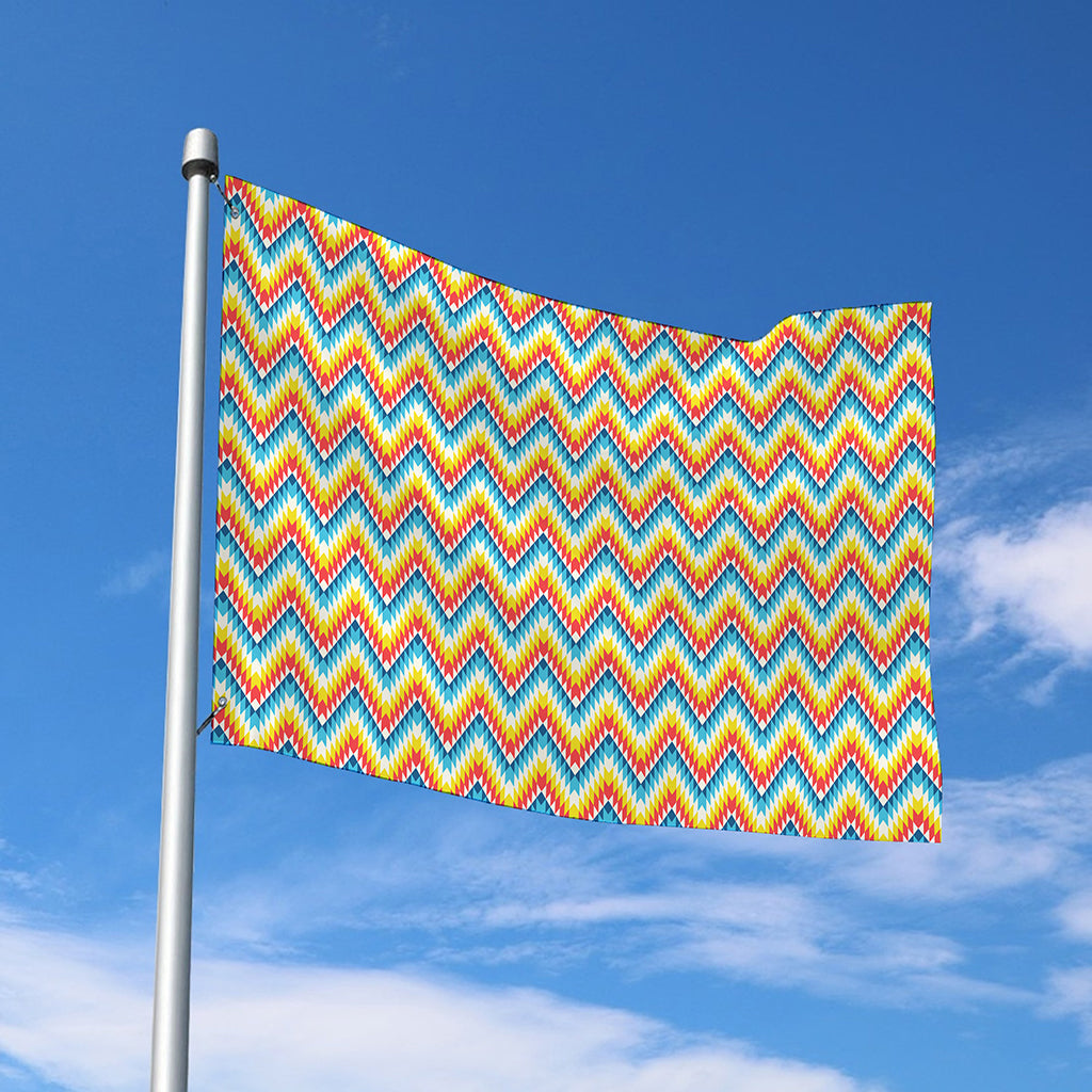 Geometric Native American Pattern Print Polyester Flag