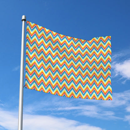 Geometric Native American Pattern Print Polyester Flag