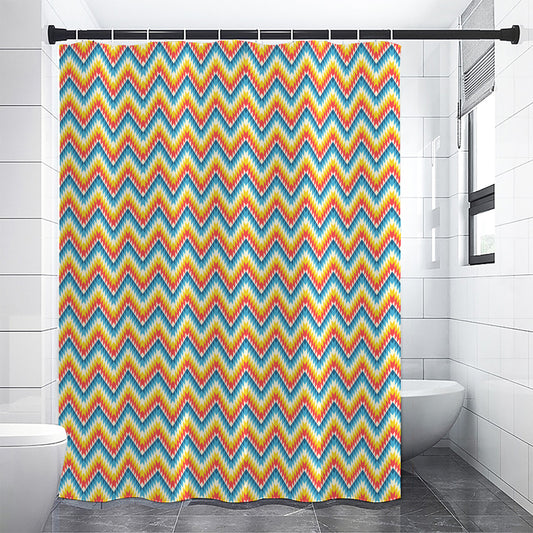 Geometric Native American Pattern Print Premium Shower Curtain