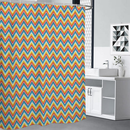 Geometric Native American Pattern Print Premium Shower Curtain