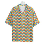 Geometric Native American Pattern Print Rayon Hawaiian Shirt