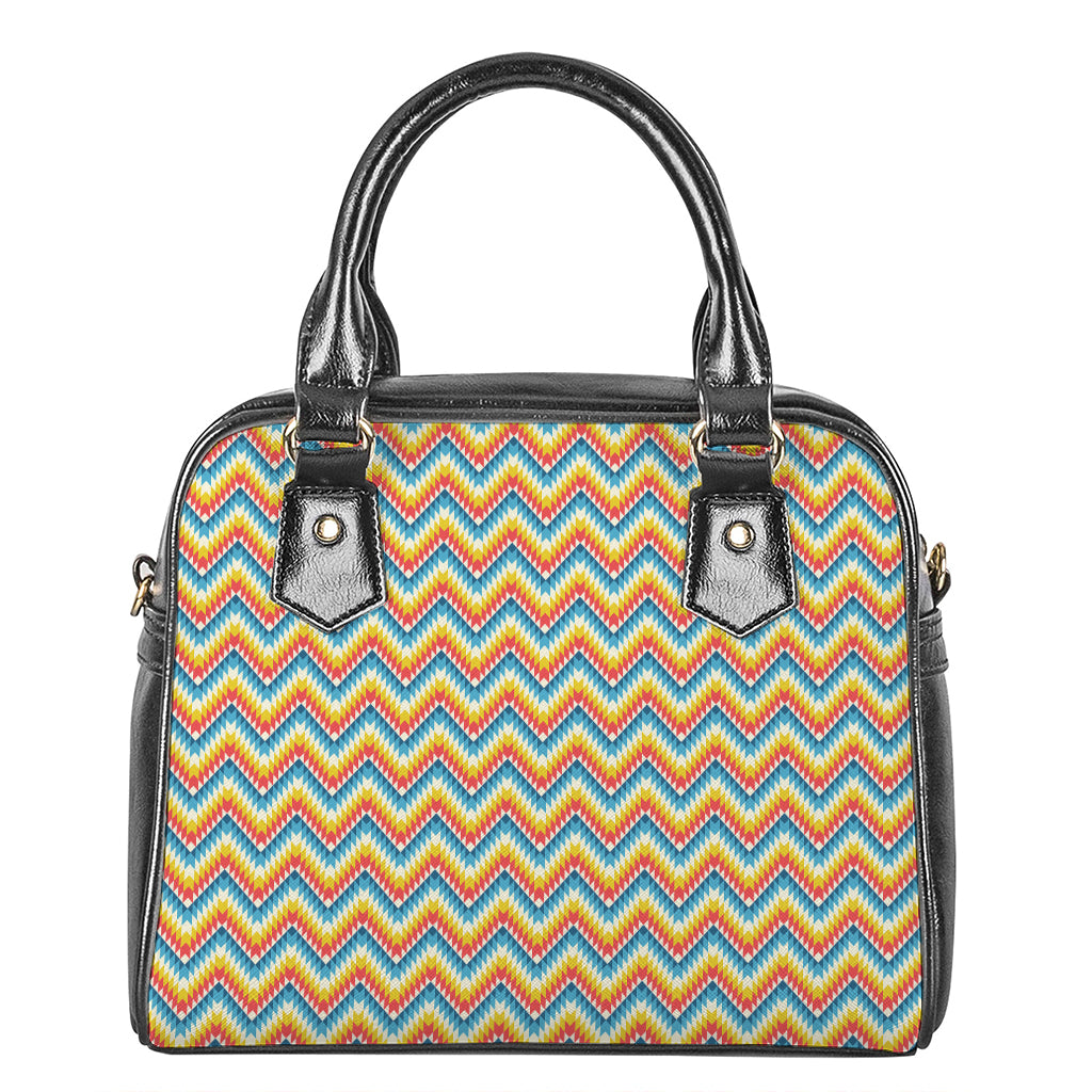 Geometric Native American Pattern Print Shoulder Handbag