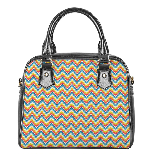 Geometric Native American Pattern Print Shoulder Handbag