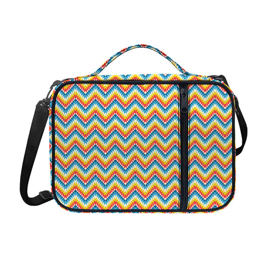 Geometric Native American Pattern Print Shoulder Strap Bible Bag