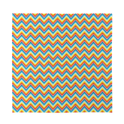 Geometric Native American Pattern Print Silk Bandana