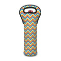 Geometric Native American Pattern Print Single Neoprene Wine Tote