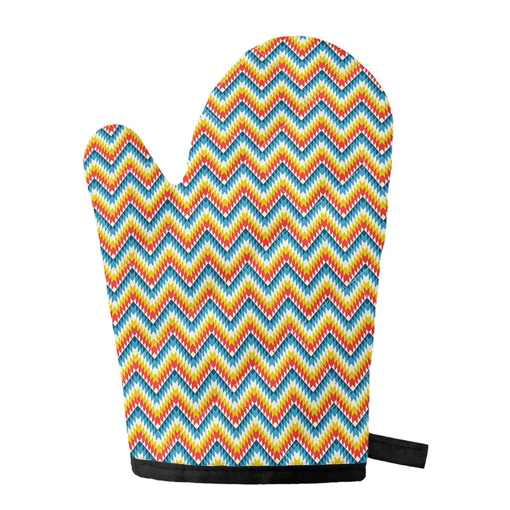 Geometric Native American Pattern Print Single Oven Mitt