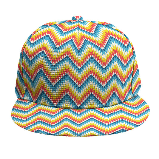 Geometric Native American Pattern Print Snapback Cap