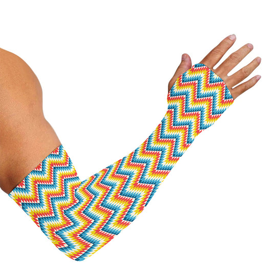Geometric Native American Pattern Print Sun Protection Arm Sleeves