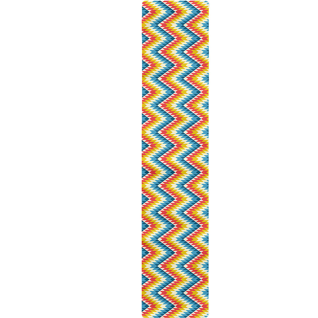 Geometric Native American Pattern Print Table Runner
