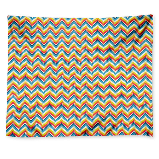 Geometric Native American Pattern Print Tapestry
