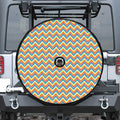 Geometric Native American Pattern Print Tire Cover With Camera Hole
