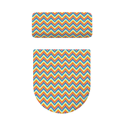Geometric Native American Pattern Print Toilet Lid And Tank Cover Set