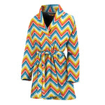 Geometric Native American Pattern Print Women's Bathrobe