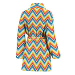 Geometric Native American Pattern Print Women's Bathrobe