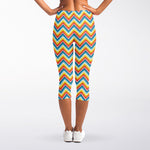 Geometric Native American Pattern Print Women's Capri Leggings