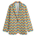 Geometric Native American Pattern Print Women's Cotton Blazer