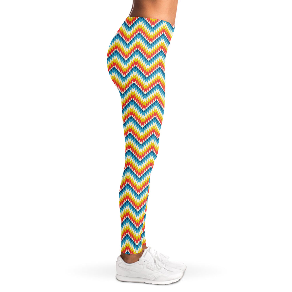 Geometric Native American Pattern Print Women's Leggings