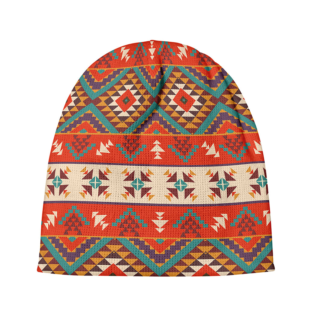 Geometric Native Navajo Print Beanie