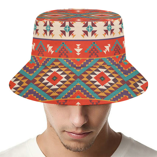 Geometric Native Navajo Print Bucket Hat