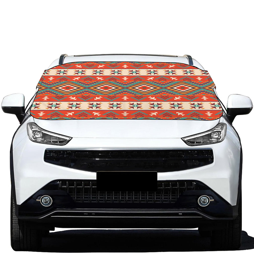 Geometric Native Navajo Print Car Windshield Snow Cover