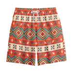 Geometric Native Navajo Print Cotton Shorts