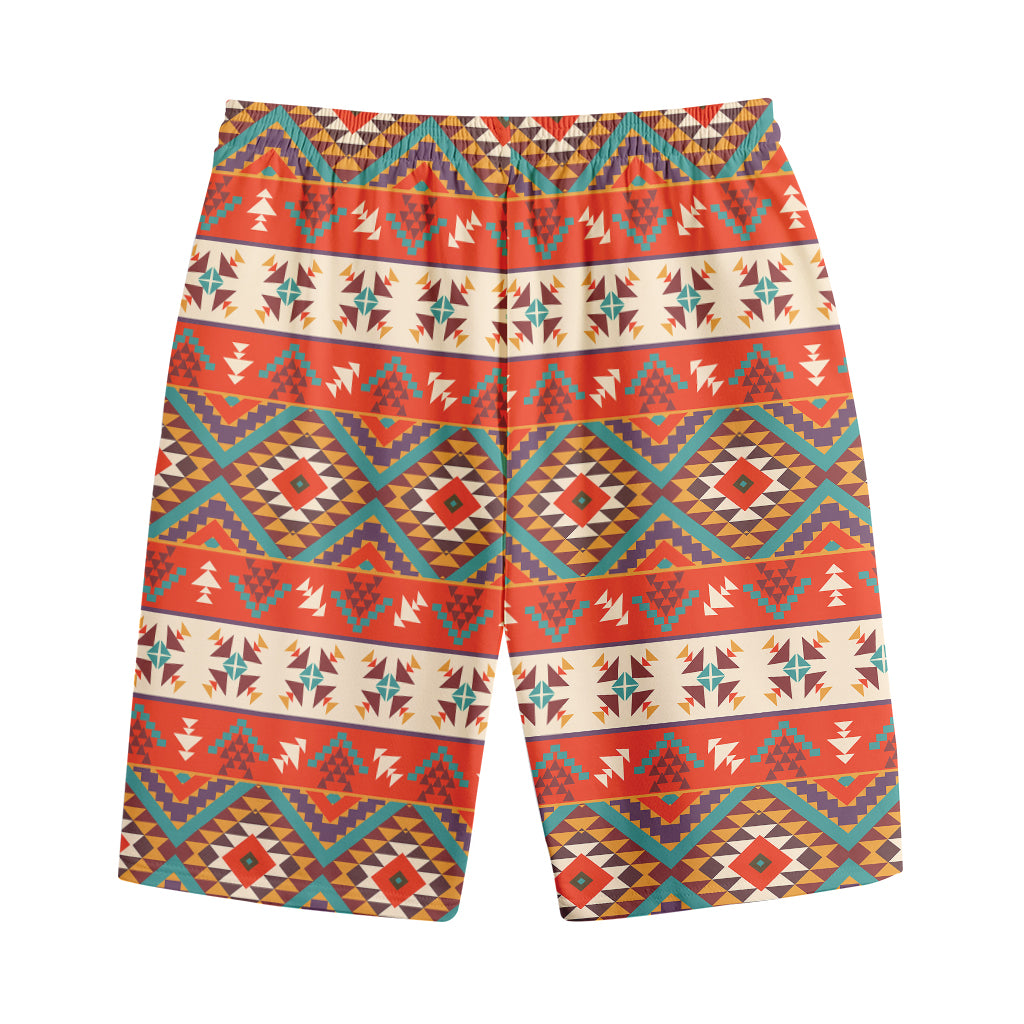 Geometric Native Navajo Print Cotton Shorts