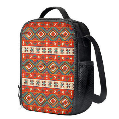 Geometric Native Navajo Print Crossbody Lunch Bag