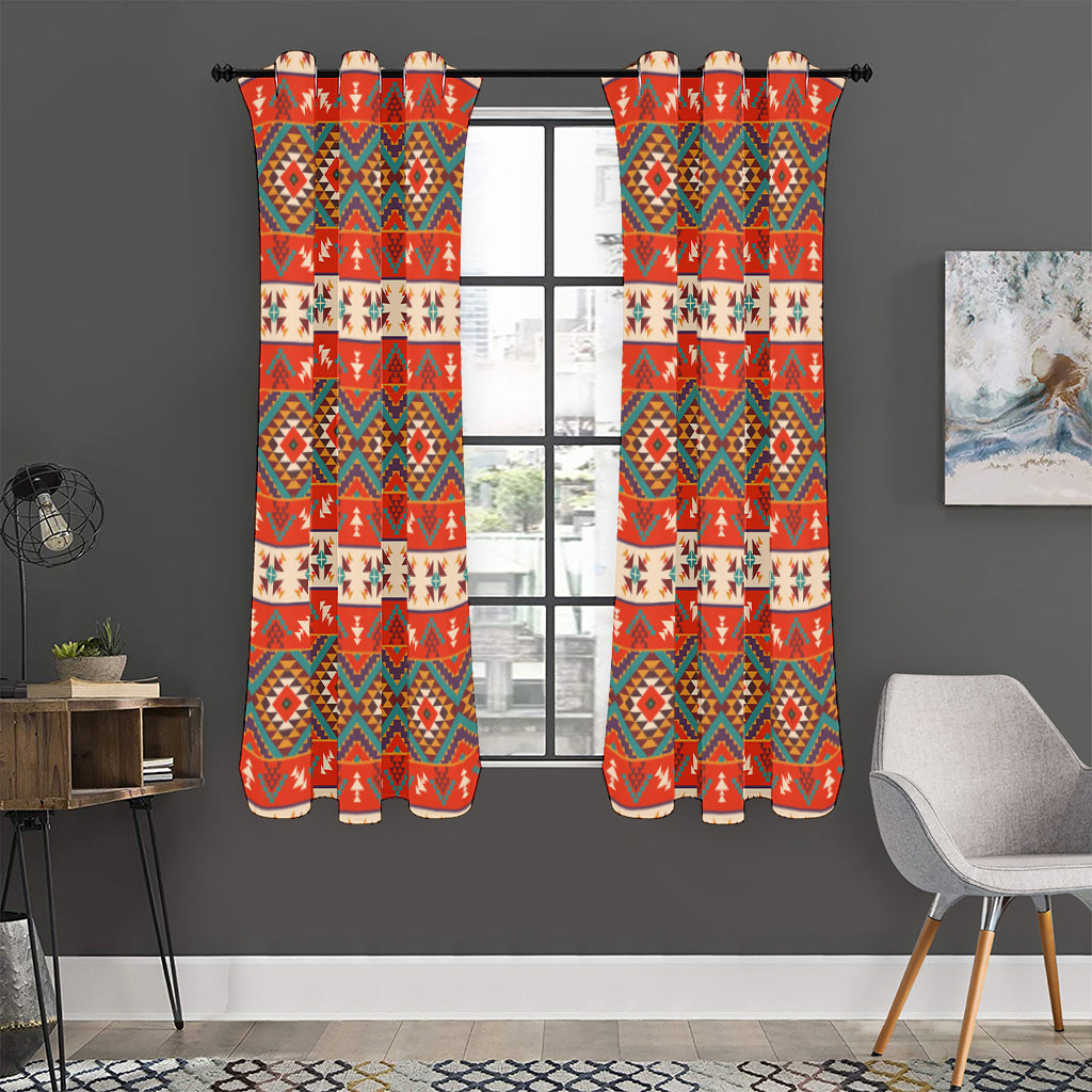 Geometric Native Navajo Print Curtain
