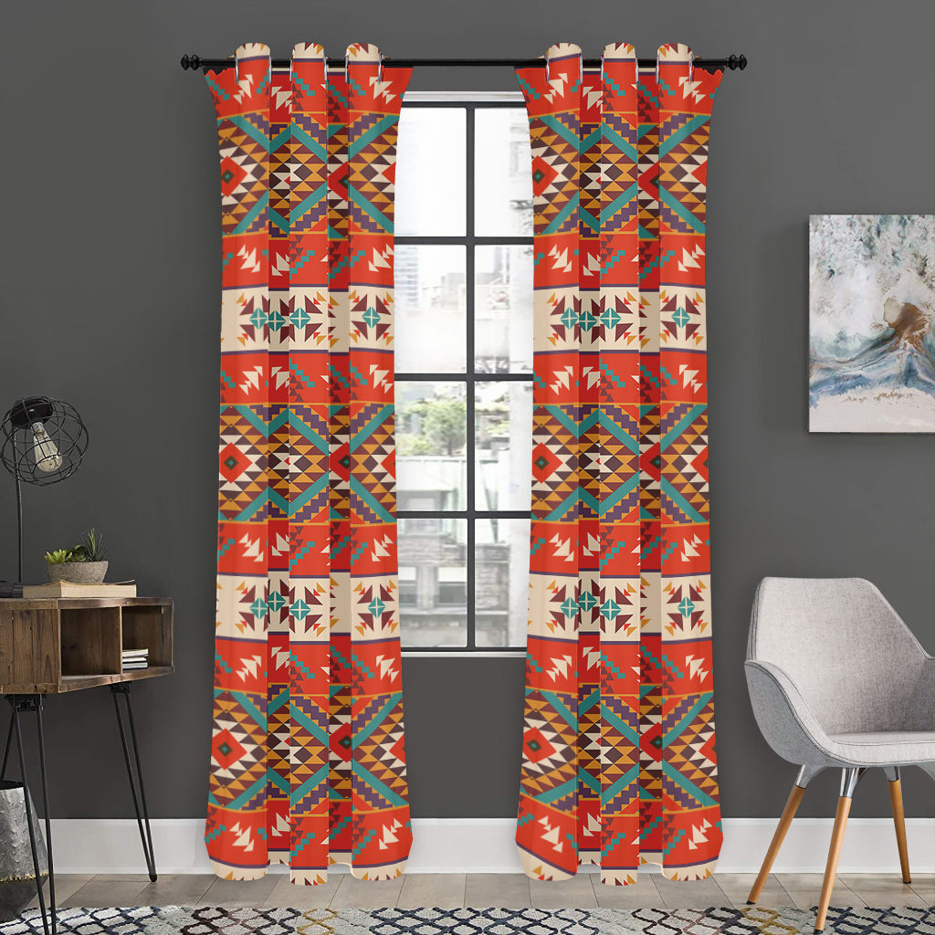 Geometric Native Navajo Print Curtain