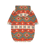 Geometric Native Navajo Print Dog Zip Up Hoodie