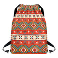 Geometric Native Navajo Print Drawstring Backpack