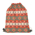 Geometric Native Navajo Print Drawstring Bag