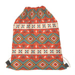 Geometric Native Navajo Print Drawstring Bag