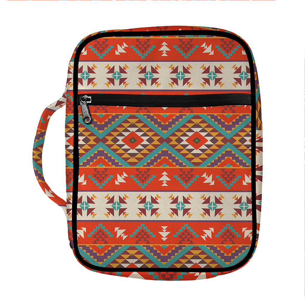 Geometric Native Navajo Print Front Pocket Bible Bag
