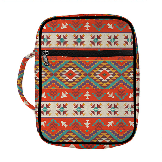 Geometric Native Navajo Print Front Pocket Bible Bag
