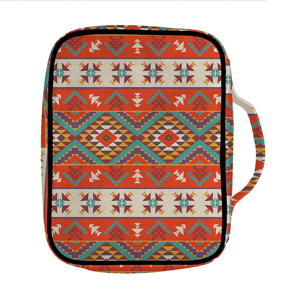 Geometric Native Navajo Print Front Pocket Bible Bag