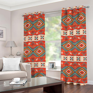 Geometric Native Navajo Print Grommet Curtains