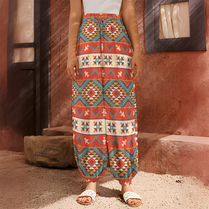 Geometric Native Navajo Print Harem Pants