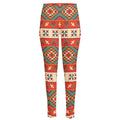 Geometric Native Navajo Print High-Waisted Pocket Leggings