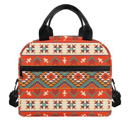 Geometric Native Navajo Print Insulated Lunch Bag